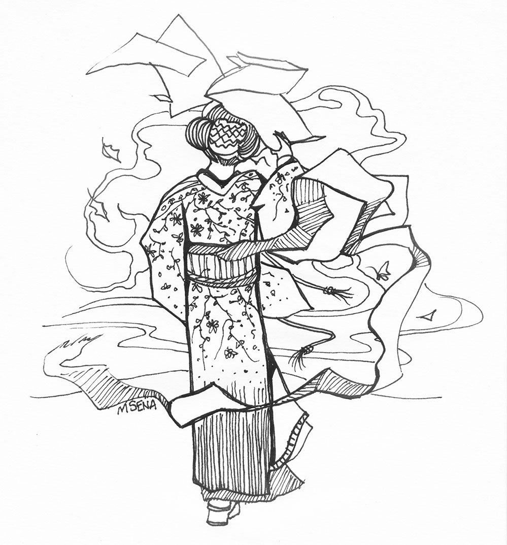 Doodle 64 Obi in the Wind. Illustrated by Miyuki Sena