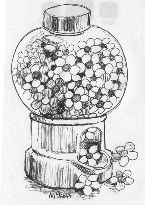 Ball point pen doodle by Miyuki Sena