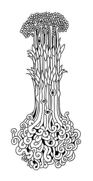 Brocolli, Bamboo Shoots, and Wormy Roots That Possess the Evil Eyes