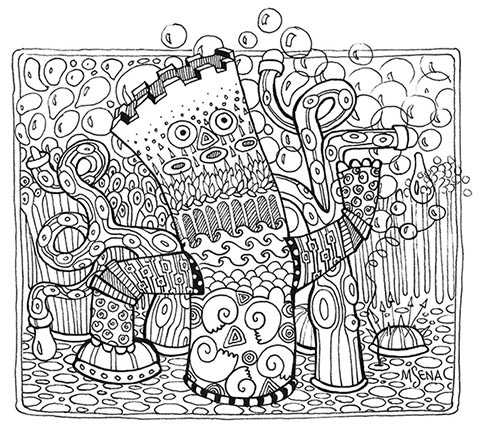 Gyroid of Miyuki Sena's creation Inspired by Animal Crossing